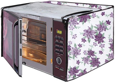 JM Homefurnishings Microwave Oven  Cover(Width: 53 cm, Abbey, Fuscous Gray)