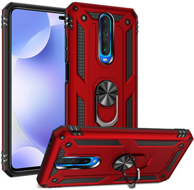 Wellpoint Back Cover for Poco X2(Red, Grip Case, Pack of: 1)