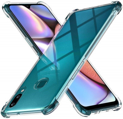 Phone Back Cover Bumper Case for Vivo Y95(Transparent, White, Grip Case, Pack of: 1)