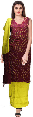Lattice Cotton Silk Self Design Multi-purpose Fabric