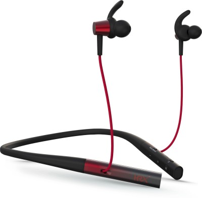 HRX X-Wave 14R with Bass Boost Mode Bluetooth Headset (Comet Red, In the Ear)