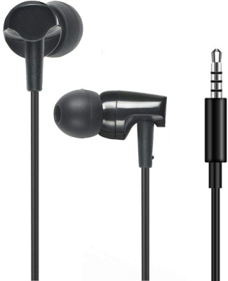 Meyaar DG_Beex_Metal in-Ear Earbuds with High Bass Designed for gaming Wired Headset(Black, In the Ear)