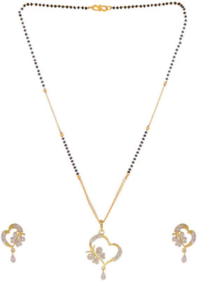 N P FASHION Brass Gold Jewellery Set(Pack of 1)