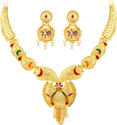 RP Enterprise Alloy Gold-plated Gold Jewellery Set(Pack of 1)