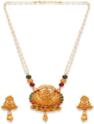 Jewels Capital Alloy Gold-plated Multicolor Jewellery Set(Pack of 1)