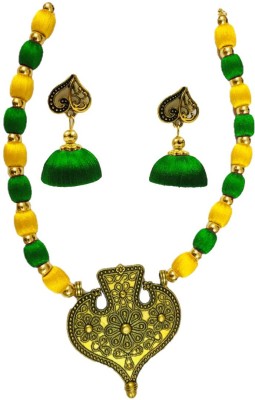 ambal Dori Green, Yellow Jewellery Set(Pack of 1)