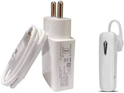 VIVAAN TECH Wall Charger Accessory Combo for Realme 3i, Realme 3 Pro, Realme C2, Vivo V15 Pro Fast Charger Combo, Oppo F1s, Oppo A5s, Oppo A57, Asus, Gionee, ZTE, Xiaomi Redmi 7, Realme 3, Oppo F11 Pro, And Realme all smart phones(White)