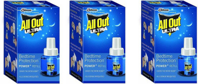 All Out ultra Mosquito Vaporiser Refill(3 x 45 ml)
