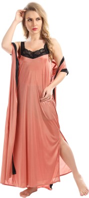 AV2 Women Nighty with Robe(Orange)