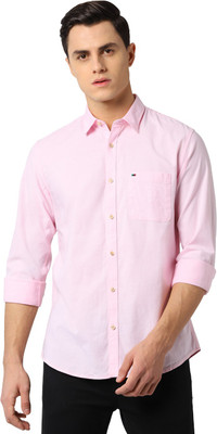 peter-england-men-solid-casual-pink-shirt