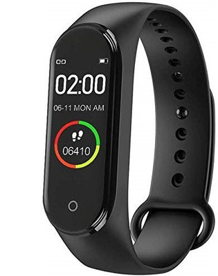 DAYNEO M4 BLUETOOTH FITNESS AND SPORT BAND(Black Strap, Size : FREE SIZW)