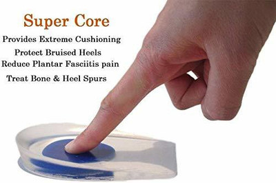 smile4u Silicone Gel Heel Protector DX =1 Insole Cups for SwellinG Insole