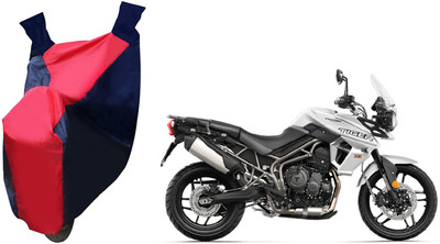 Kar Waterproof Two Wheeler Cover for Triumph(Tiger 800 XR, Red, Blue)