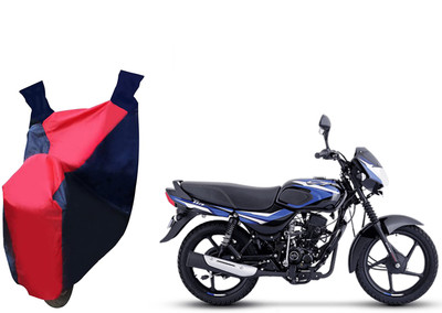 Auto Haute Waterproof Two Wheeler Cover for Bajaj(CT110, Red, Blue)