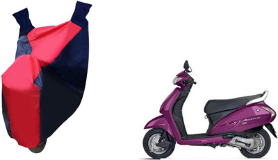 Auto Haute Waterproof Two Wheeler Cover for Honda(Activa, Red, Blue)