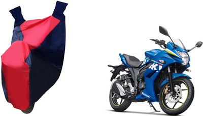 Auto Haute Waterproof Two Wheeler Cover for Suzuki(Gixxer SF, Red, Blue)
