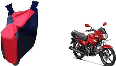 Kar Waterproof Two Wheeler Cover for Hero(Glamour FI, Red, Blue)