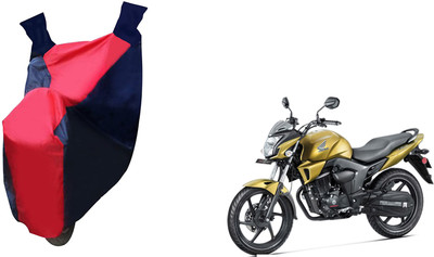 Auto Haute Waterproof Two Wheeler Cover for Honda(CB Trigger, Red, Blue)