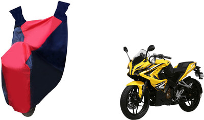 Kar Waterproof Two Wheeler Cover for Bajaj(Pulsar RS 200, Red, Blue)