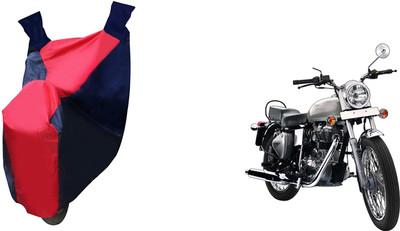 Auto Haute Waterproof Two Wheeler Cover for Royal Enfield(Bullet Electra Twinspark, Red, Blue)