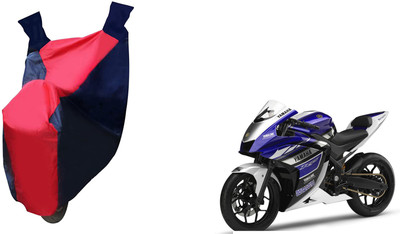Kar Waterproof Two Wheeler Cover for Yamaha(YZF R25, Red, Blue)