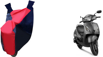 Auto Haute Waterproof Two Wheeler Cover for TVS(Jupiter, Red, Blue)