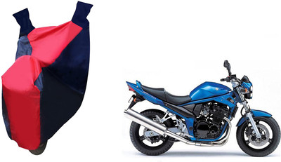 Auto Haute Waterproof Two Wheeler Cover for Suzuki(Bandit, Red, Blue)