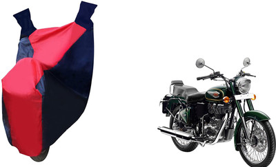 Kar Waterproof Two Wheeler Cover for Royal Enfield(Bullet 500, Red, Blue)
