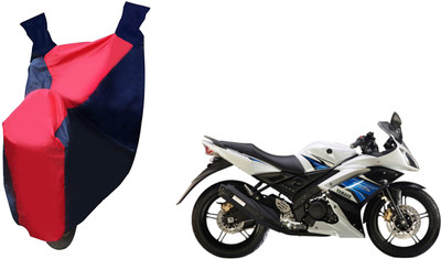 Auto Haute Waterproof Two Wheeler Cover for Yamaha(YZF R15 S, Red, Blue)