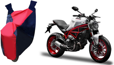 Kar Waterproof Two Wheeler Cover for Ducati(Monster 795, Red, Blue)