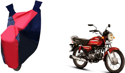 Kar Waterproof Two Wheeler Cover for Hero(CD deluxe, Red, Blue)