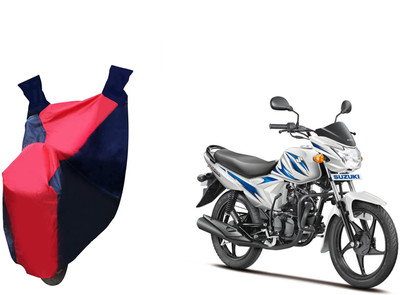 Auto Haute Waterproof Two Wheeler Cover for Suzuki(Hayate EP, Red, Blue)