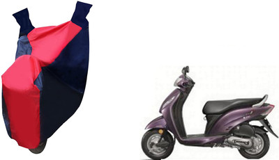 Auto Haute Waterproof Two Wheeler Cover for Honda(Activa i, Red, Blue)