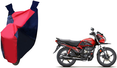 Auto Haute Waterproof Two Wheeler Cover for Hero(Passion Pro TR, Red, Blue)