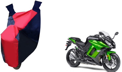 Auto Haute Waterproof Two Wheeler Cover for Kawasaki(Ninja 1000, Red, Blue)