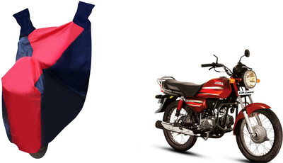 Auto Haute Waterproof Two Wheeler Cover for Hero(CD Dawn, Red, Blue)