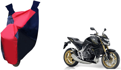 Auto Haute Waterproof Two Wheeler Cover for Honda(CB 1000R, Red, Blue)