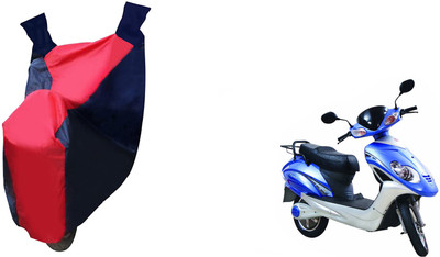 Auto Haute Waterproof Two Wheeler Cover for Lohia(Fame, Red, Blue)