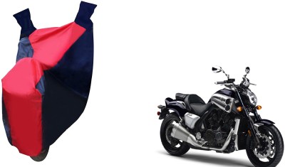 Auto Haute Waterproof Two Wheeler Cover for Yamaha(VMAX, Red, Blue)