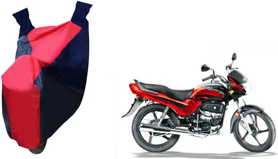 Auto Haute Waterproof Two Wheeler Cover for Hero(Passion Plus, Red, Blue)