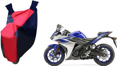 Kar Waterproof Two Wheeler Cover for Yamaha(YZF R3, Red, Blue)