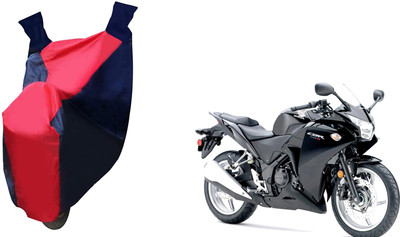 Auto Haute Waterproof Two Wheeler Cover for Honda(CBR 250R, Red, Blue)