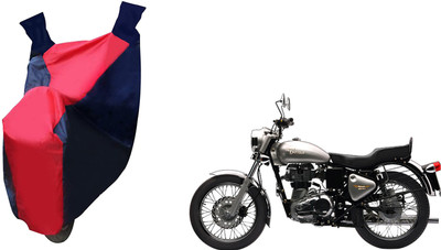 Auto Haute Waterproof Two Wheeler Cover for Royal Enfield(Bullet 350 Twinspark, Red, Blue)