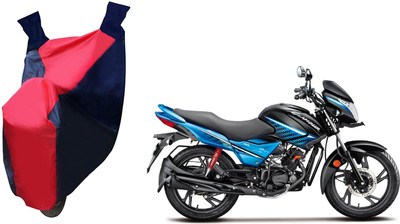 Auto Haute Waterproof Two Wheeler Cover for Hero(Glamour i3s, Red, Blue)