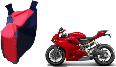 Auto Haute Waterproof Two Wheeler Cover for Ducati(899 Panigale, Red, Blue)