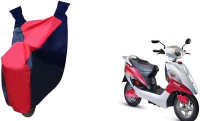Auto Haute Waterproof Two Wheeler Cover for Hero Electric(Electric Maxi, Red, Blue)