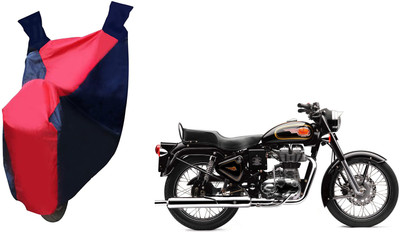 Auto Haute Waterproof Two Wheeler Cover for Royal Enfield(Bullet 350, Red, Blue)