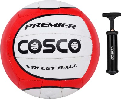 COSCO Premier Volleyball With Pump Volleyball - Size: 4(Pack of 1, Multicolor)