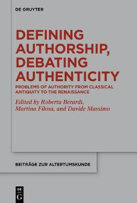 Defining Authorship, Debating Authenticity(English, Hardcover, unknown)