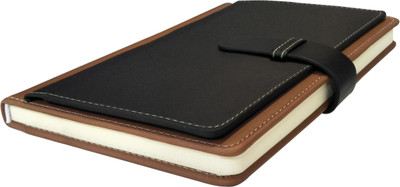 AccuPrints Executive A5 Notebook Ruled 200 Pages(Black brown)